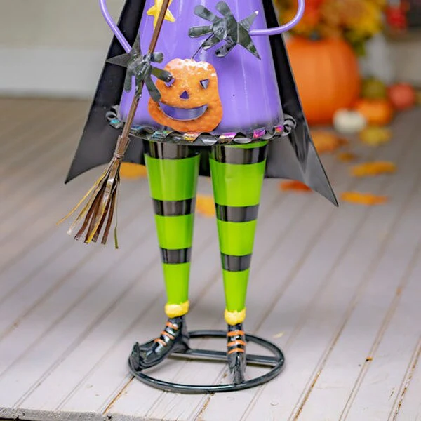 Agnes Iron Halloween Witch Garden Statue - Image 3