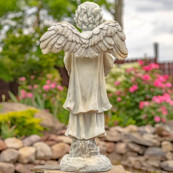 Angel Reading Book Garden Sculpture 39" High - Image 6