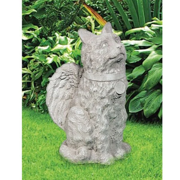 Angelic Cat Garden Statue Memorial - Image 2