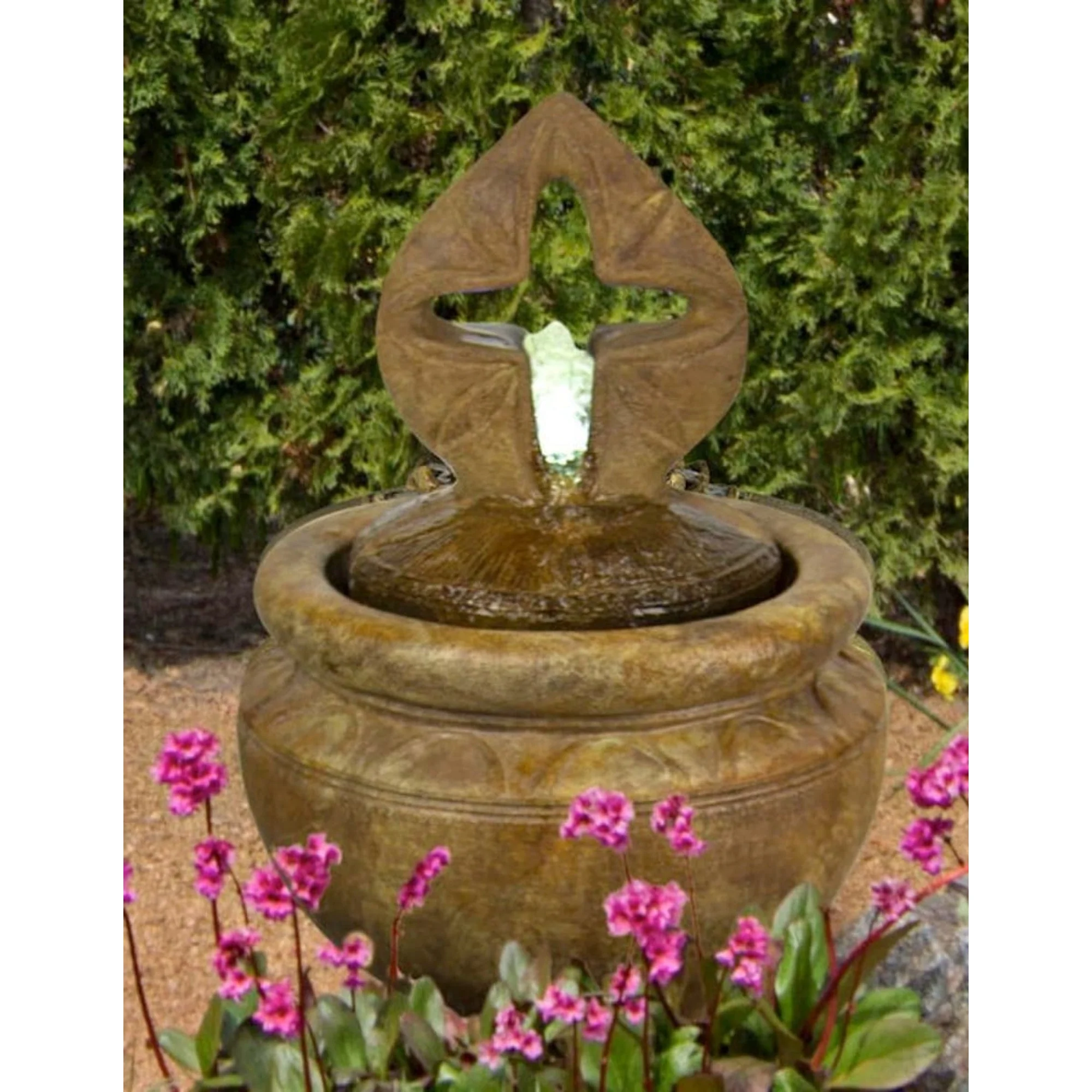 Eternal Faith Cross Bubbler Fountain 25" High - Image 2