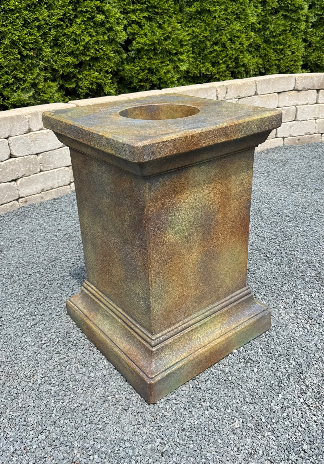 Avanti Solid Concrete Pedestal for Displaying Statuary 26" High
