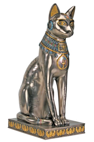 Bastet 12.5" H Bronze Finish
