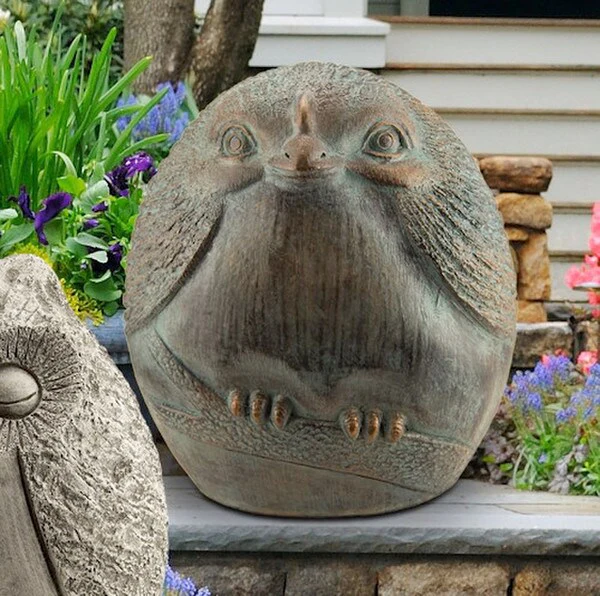 Bird Statue Chirp Cement Garden Statue - Image 2