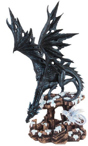 Black Dragon Sculpture Large