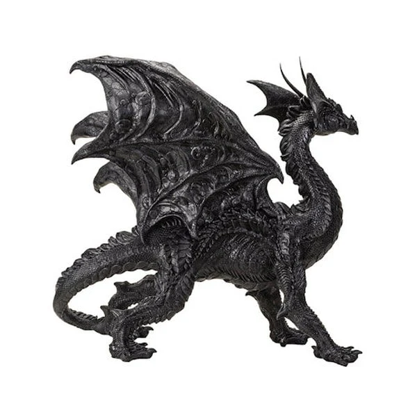 Black Dragon Sculpture Shadow-fire Sentinel - Image 2