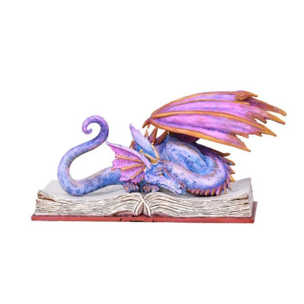 Book Wyrm Worm Dragon Sculpture - Image 2