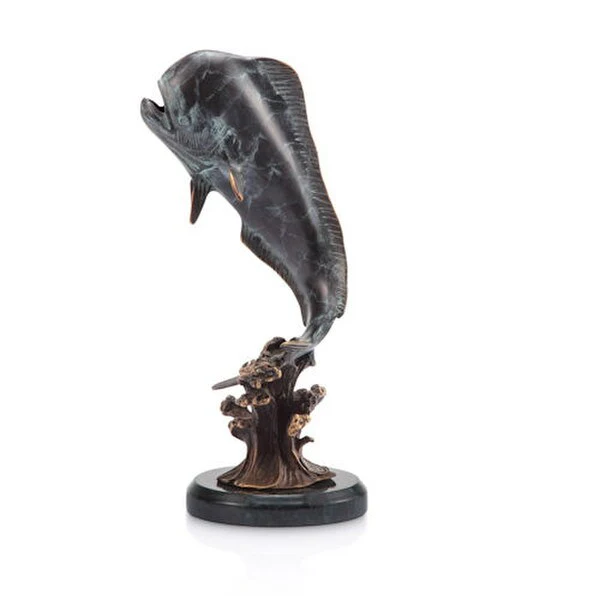 Bull Mahi Mahi Fish Sculpture