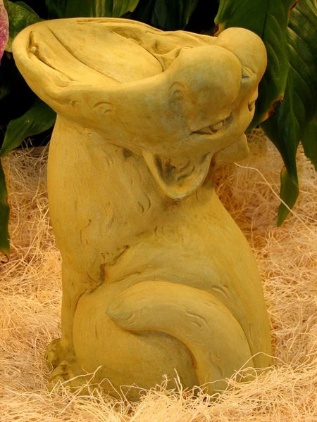 Cat Bird Feeder Sculpture - Image 2