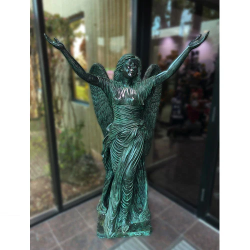 Celestine Life-Size Angel Bronze Sculpture 73" High