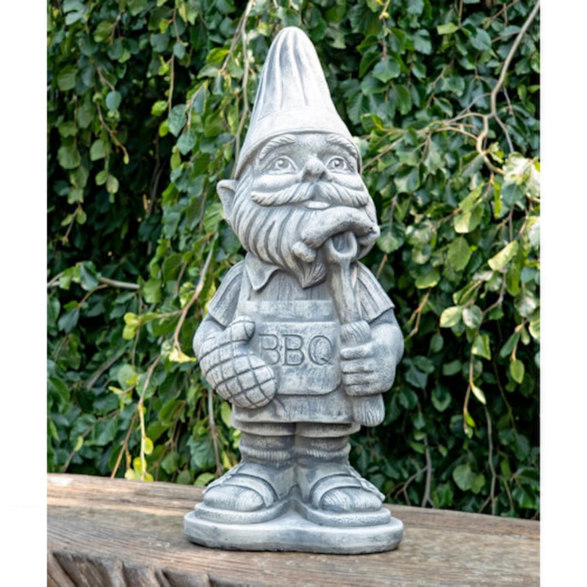 Chef Barbecue Gnome Garden Statue 21" High