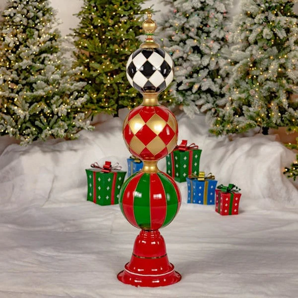 Christmas Ornament Diamond Print Display Tower