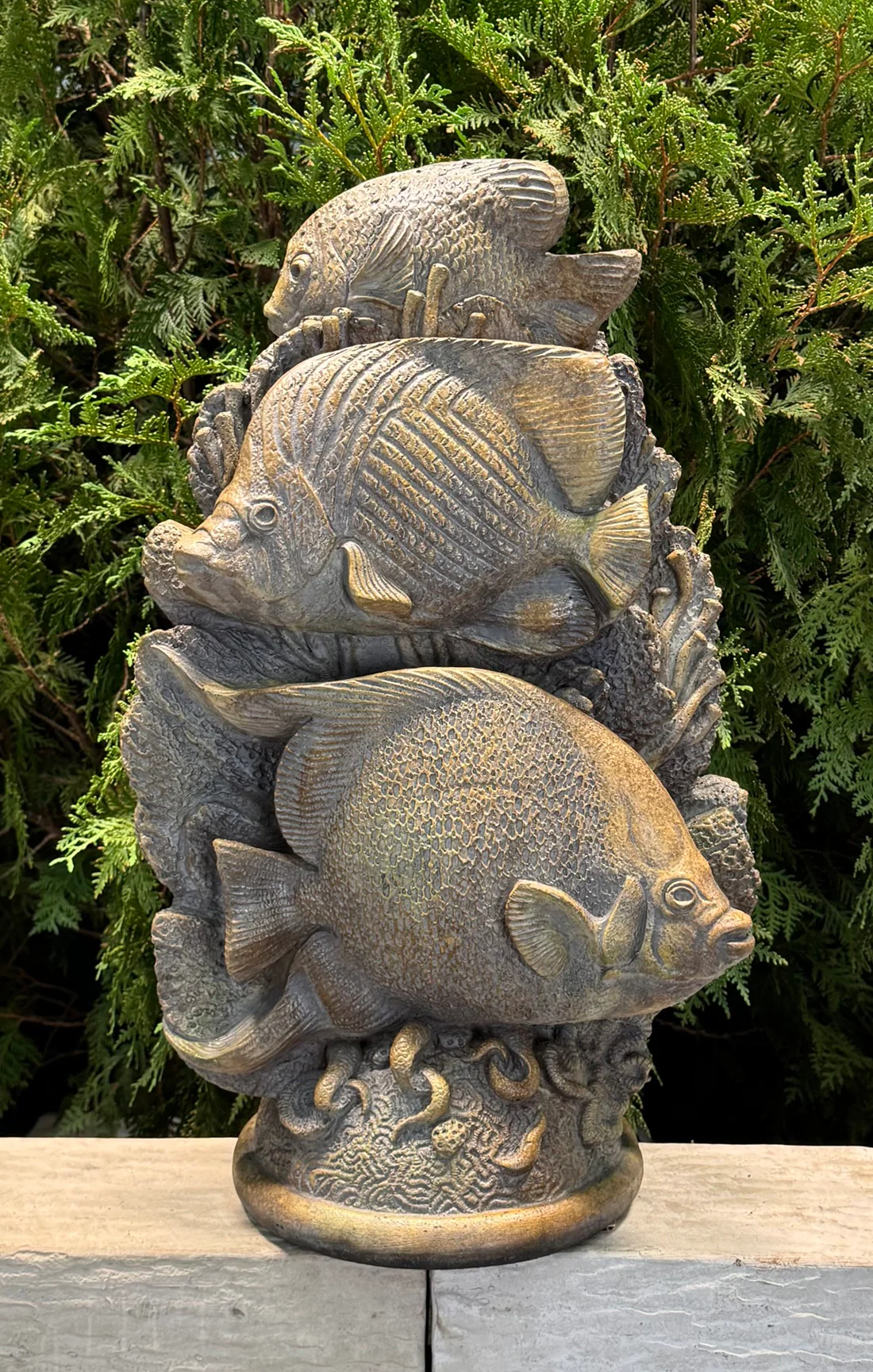 Coral Reef Tropical Fish Garden Sculpture 23" High - Image 2