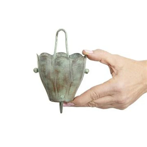 Crocus Rain Chain 6 Cup Links Downspout - Image 2