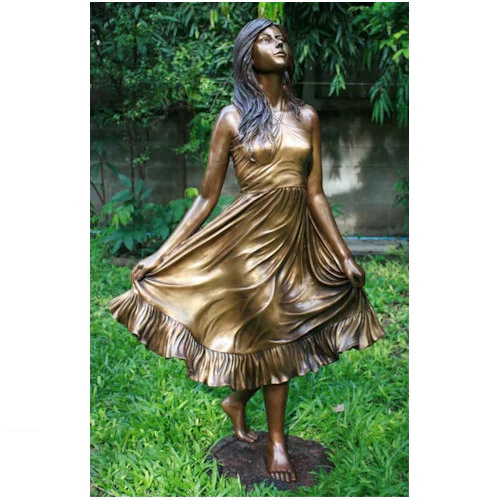 Debutant Girl Garden Bronze Sculpture 48" High