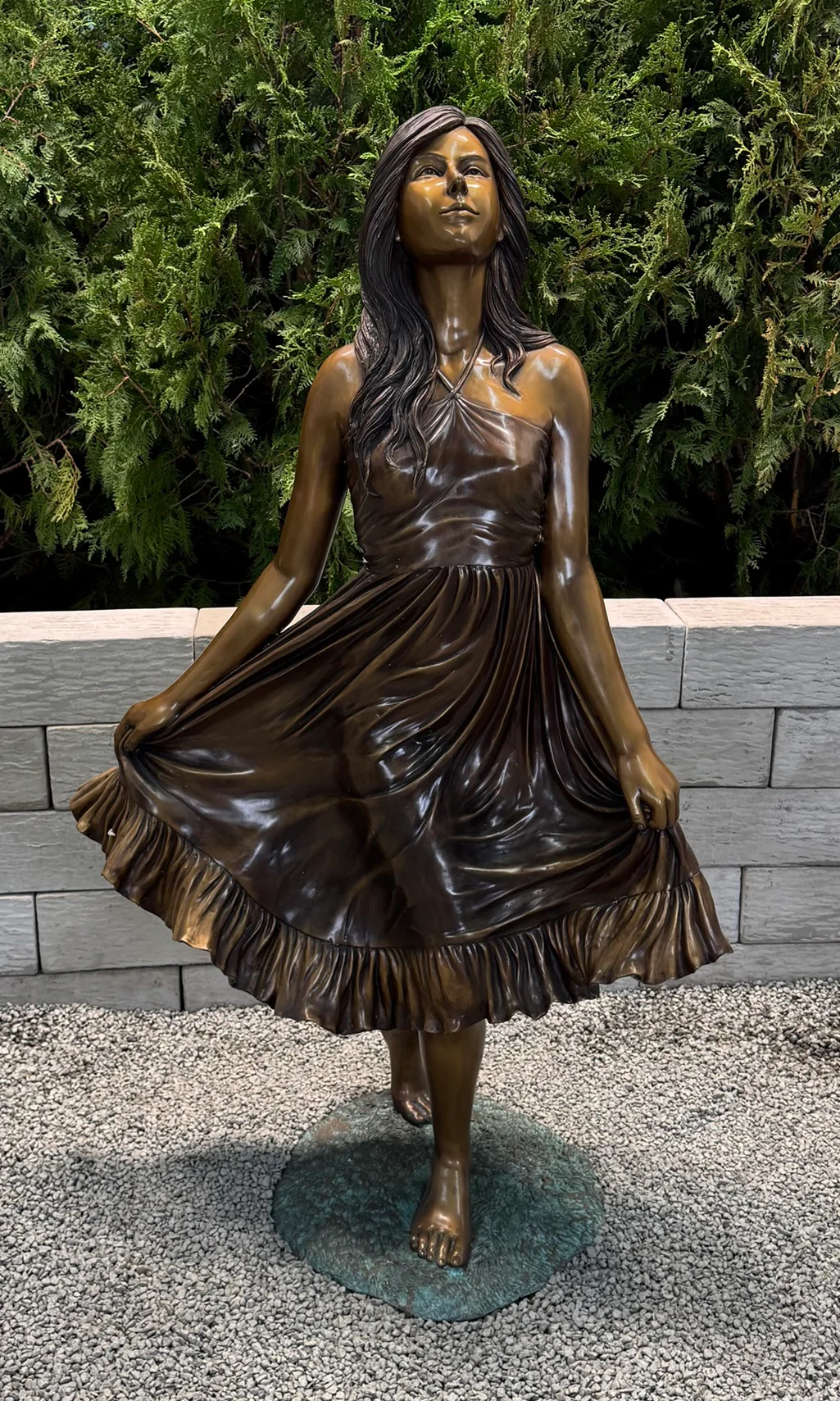 Debutant Girl Garden Bronze Sculpture 48" High - Image 2