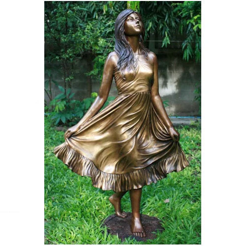 Debutant Girl Garden Bronze Sculpture 48" High - Image 4