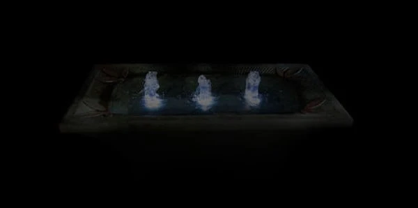 Art Deco Motif Garden Cement Fountain 40" Wide - Image 5