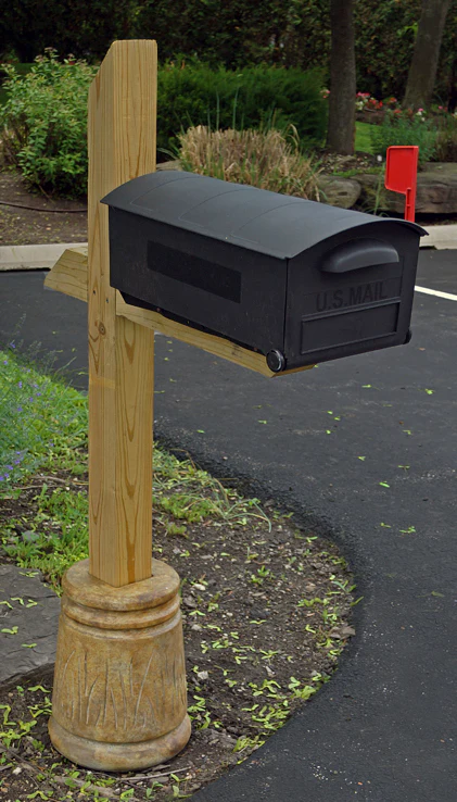 Decorative 4x4 Wooden Post Support Base - Image 3