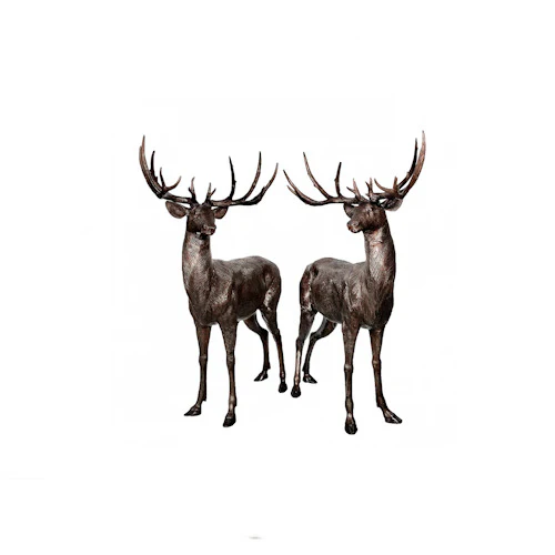 Majestic Buck Pair Statues Left & Right 78" High - Image 2