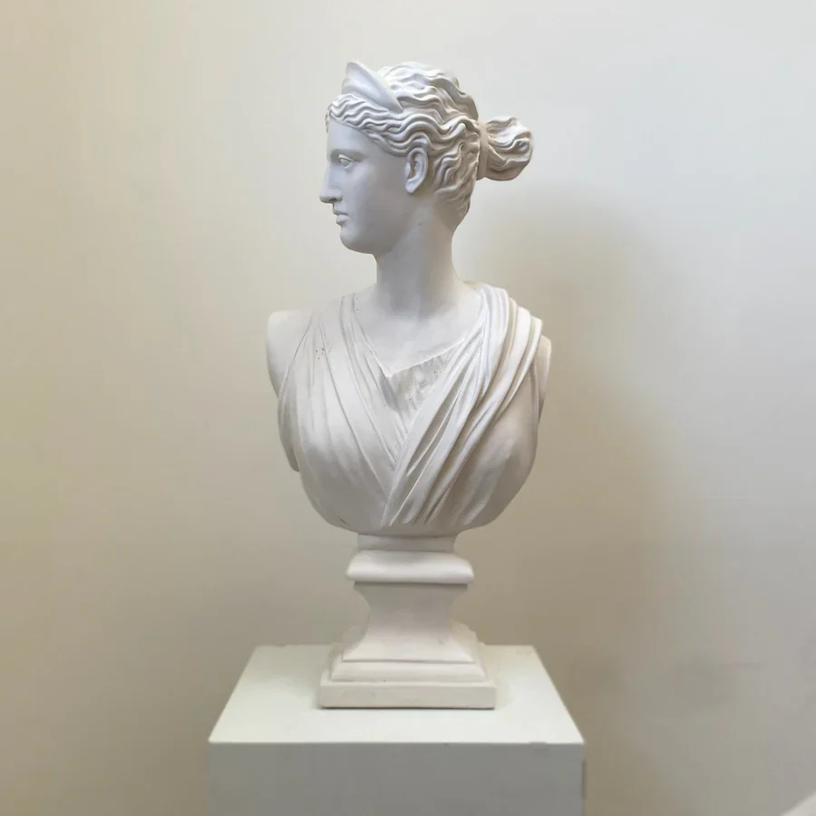 Diana Bust Sculpture 23" High - Image 2