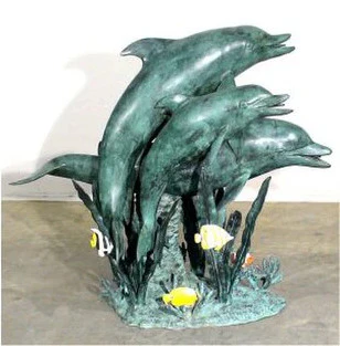 Dolphins In Reef Water Feature Fountain - Image 5