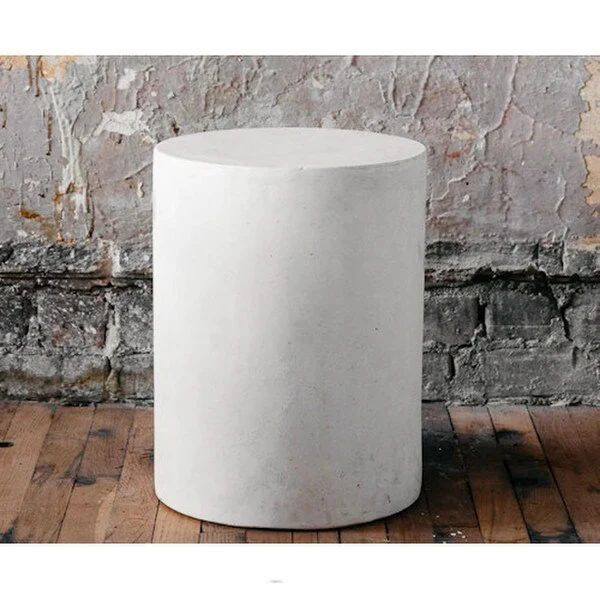 Drum Table Cylinder Minimalist Design 18" High