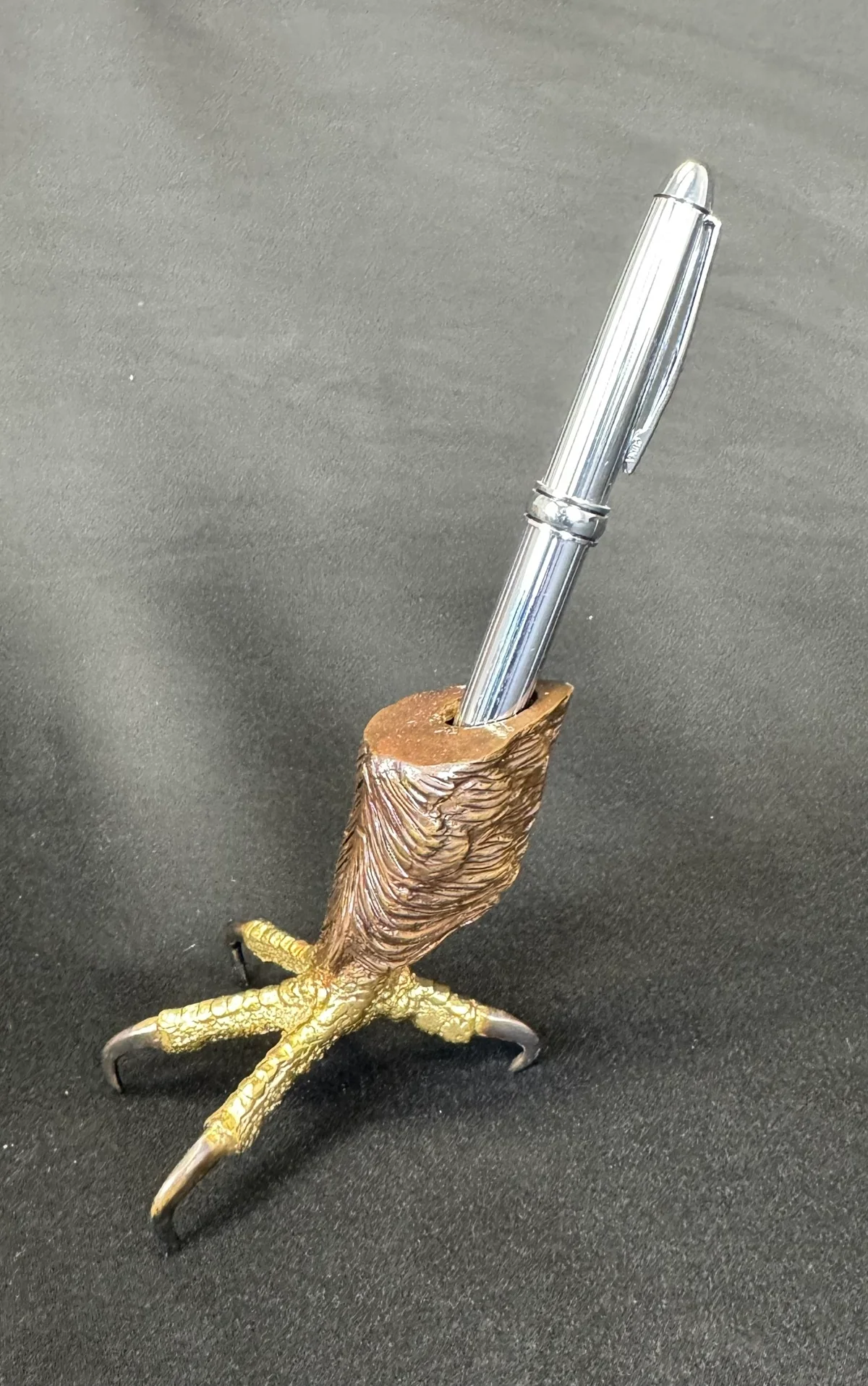 Eagle Claw Pen Holder Bronze Sculpture
