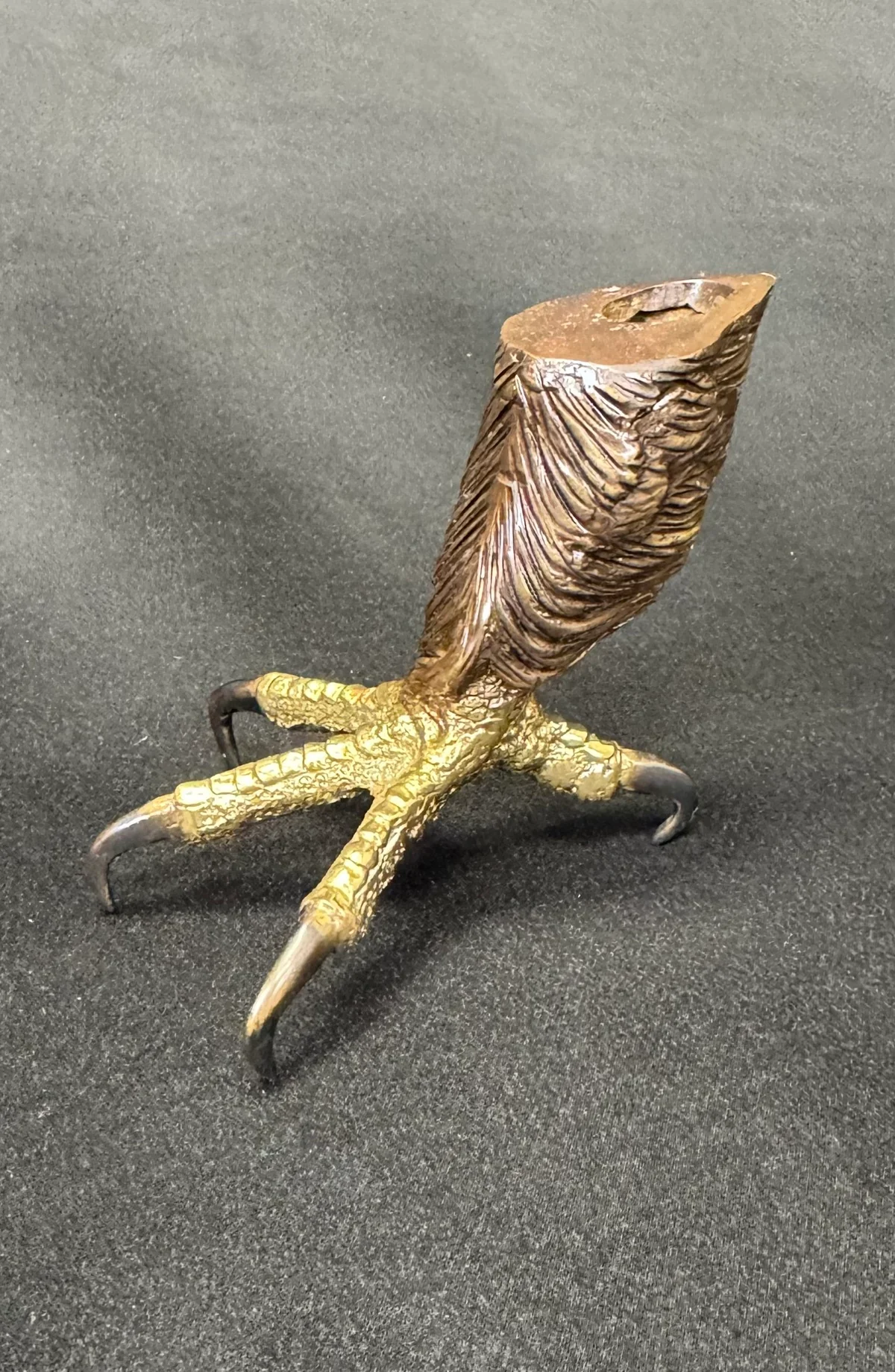 Eagle Claw Pen Holder Bronze Sculpture - Image 2