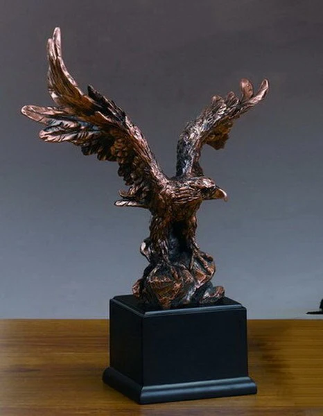 Eagle Statuette Wings Spread 19.5" High - Image 2