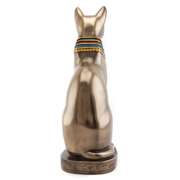 Egyptian Bastet Cat Statue with Jewelry - Image 3