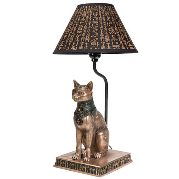 Egyptian Lamp—Cat Goddess Bastet 18"H - Image 4