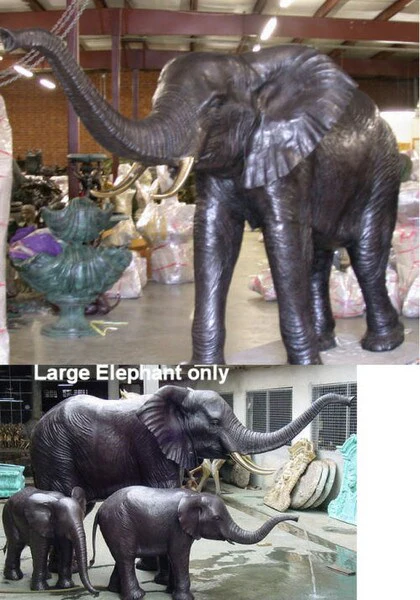 Elephant Bronze Sculpture 6' 2" High