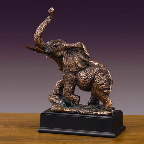 Elephant Trunk of Triumph Sculpture 10" High