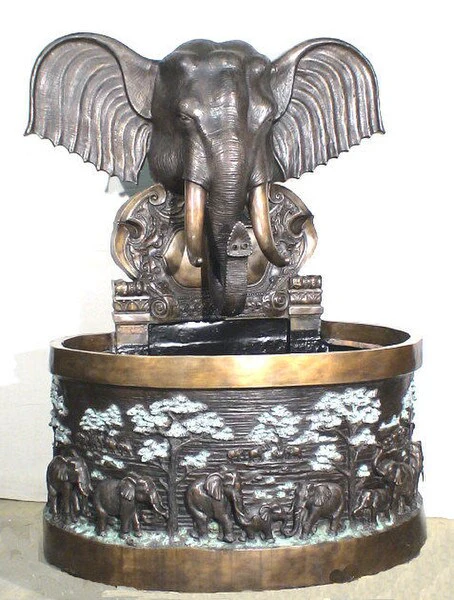 Elephant Wall Fountain 78" High