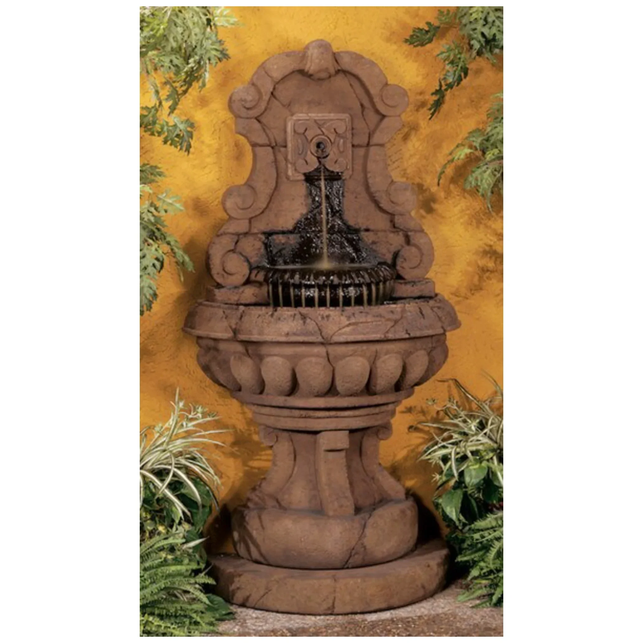 Europa Murabella Scroll Wall Fountain – 66" High