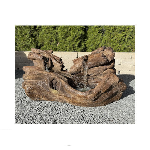 Fallen Logs Driftwood Garden Fountain with Light 45" L