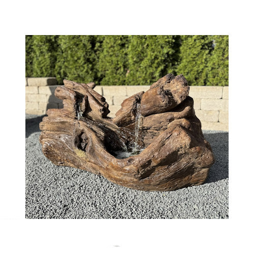 Fallen Logs Driftwood Garden Fountain with Light 45" L - Image 5