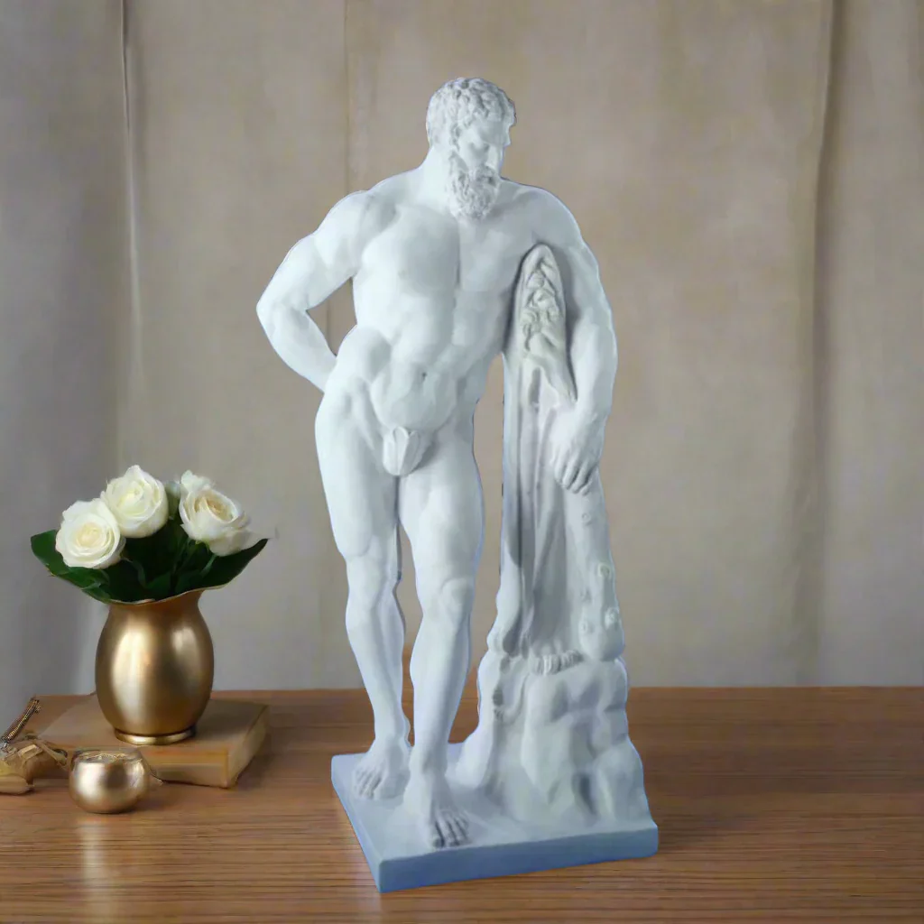 Farnese Hercules Sculpture 24" High