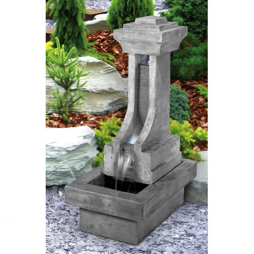 Fenelon Falls Contemporary Fountain with Light 40.5" High - Image 3