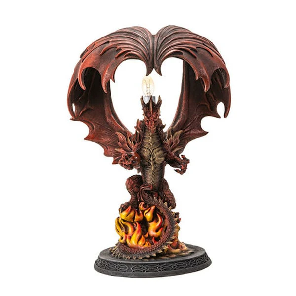 Fire-Breathing Dragon Sculpture Lamp