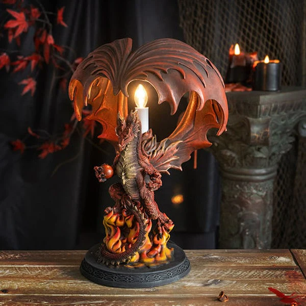 Fire-Breathing Dragon Sculpture Lamp - Image 6