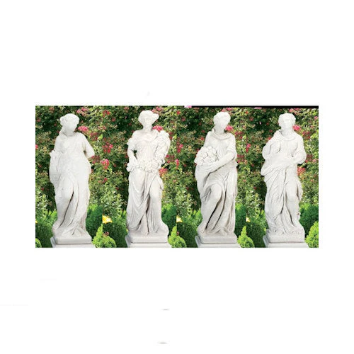 Four Seasons Life-Size Garden Statues 60" High - Image 4