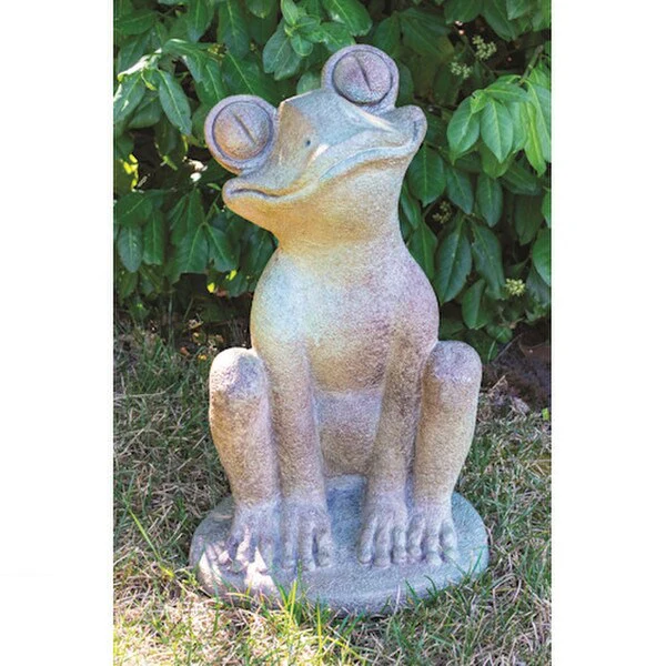 Frog with Googly Eyes Garden Statue 17.5" High - Image 2