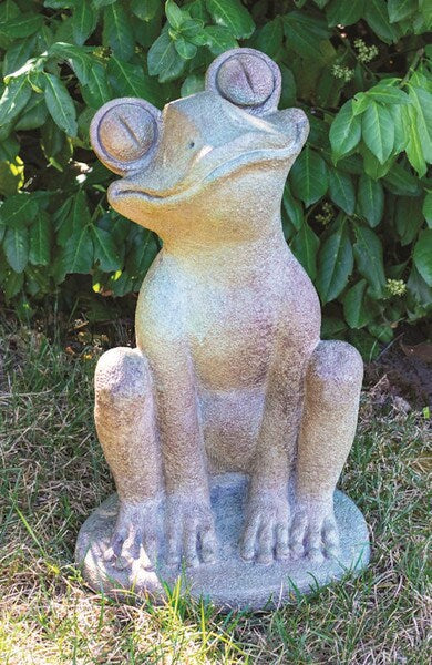 Frog with Googly Eyes Garden Statue 17.5" High - Image 3