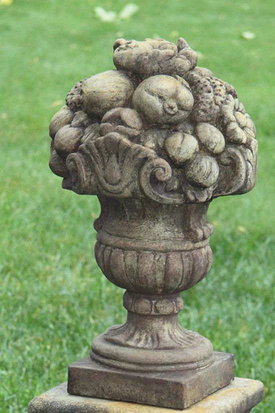 Fruit Topiary Finial Garden Accent Sculpture 21" High