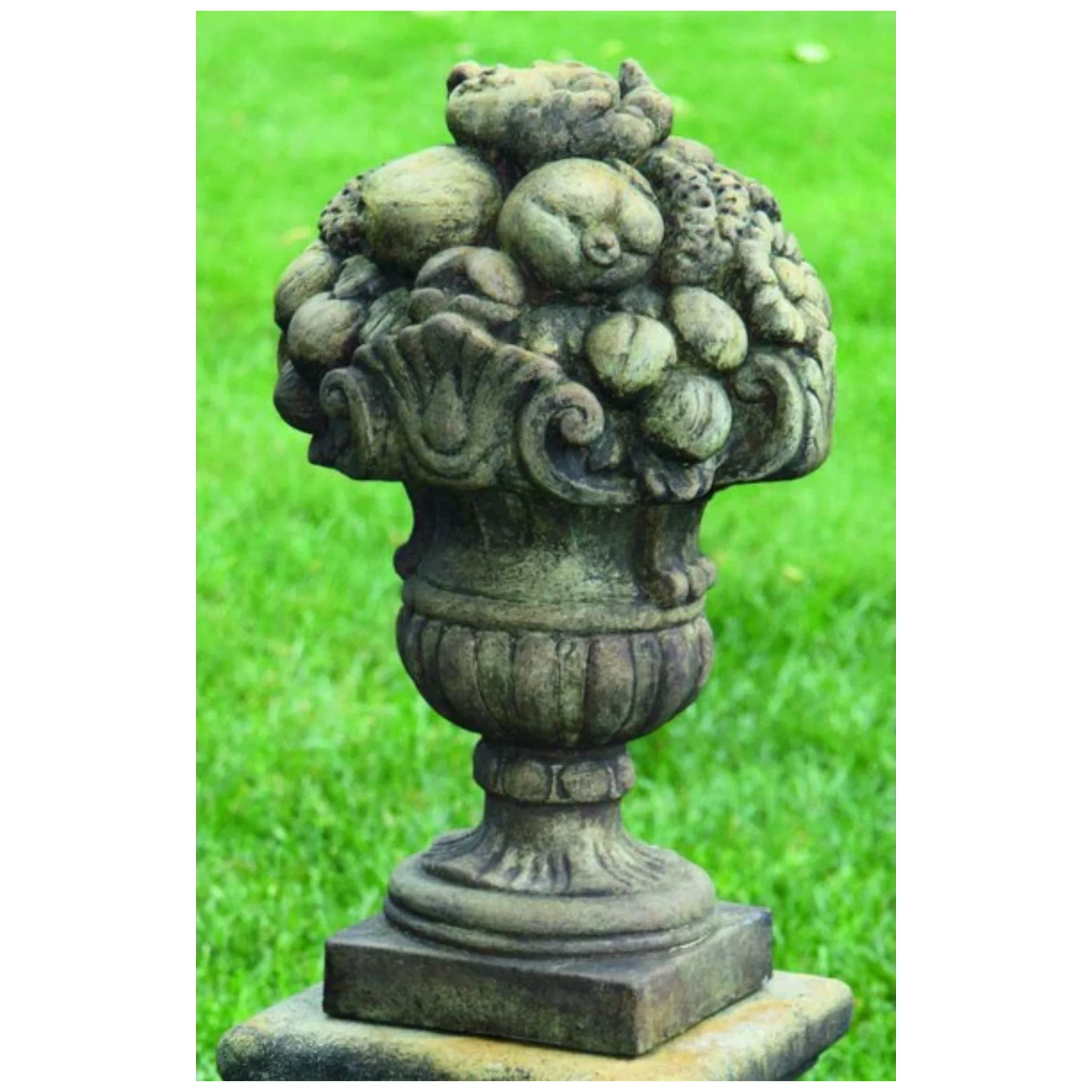 Fruit Topiary Finial Garden Accent Sculpture 21" High - Image 2