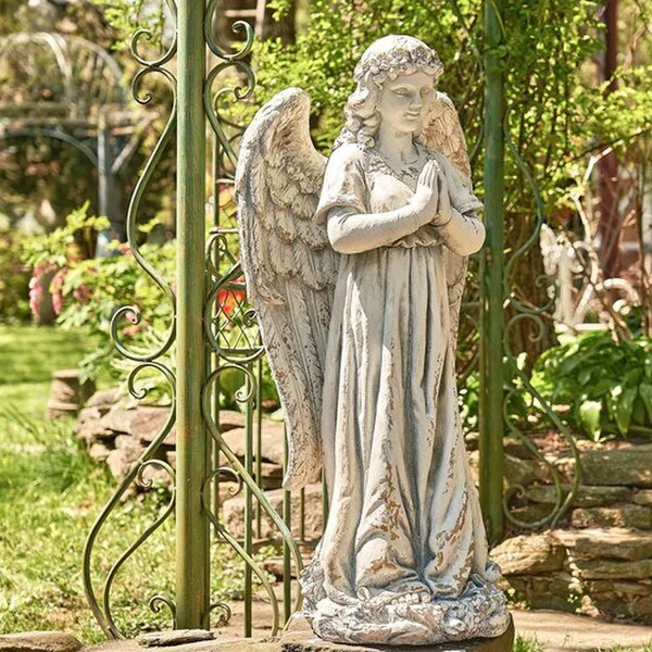 Gabriella Praying Angel Garden Statue - Image 3