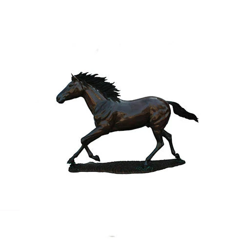Galloping Horse Life-size Bronze Sculpture 80" High