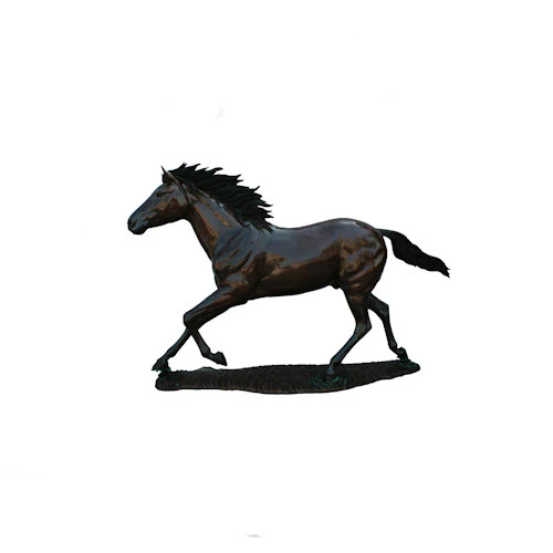 Galloping Horse Life-size Bronze Sculpture 80" High - Image 2