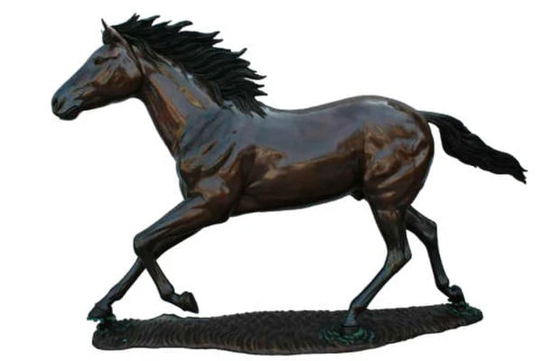 Galloping Horse Life-size Bronze Sculpture 80" High - Image 3